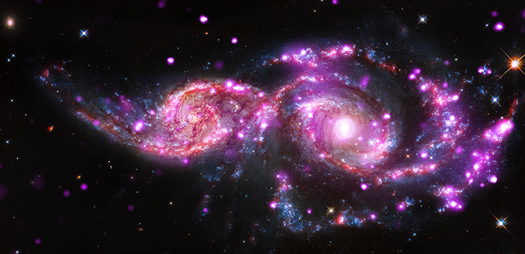 Strålende galaksekollision