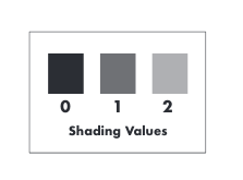 Shading values