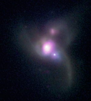 X-ray & optical composite image of SDSS J0849+1114