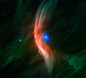 X-ray and infrared image of Zeta Ophiuchi