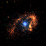 Eta Carinae with scale bar