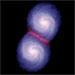 Simulation of a Galaxy Collision