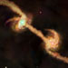 Illustration of Merging Spiral Galaxies