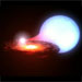 Animation of a Black Hole Pulling Matter from Companion Star
