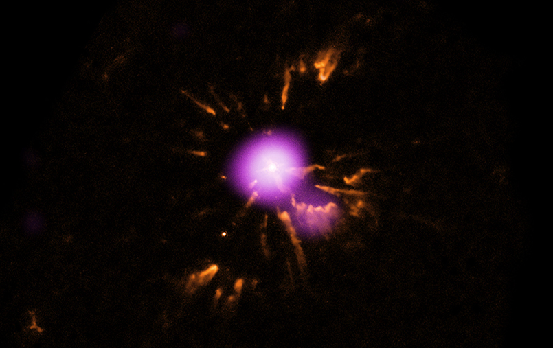 Chandra/optical close up image