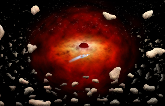 Illustration of a Doomed Asteroid