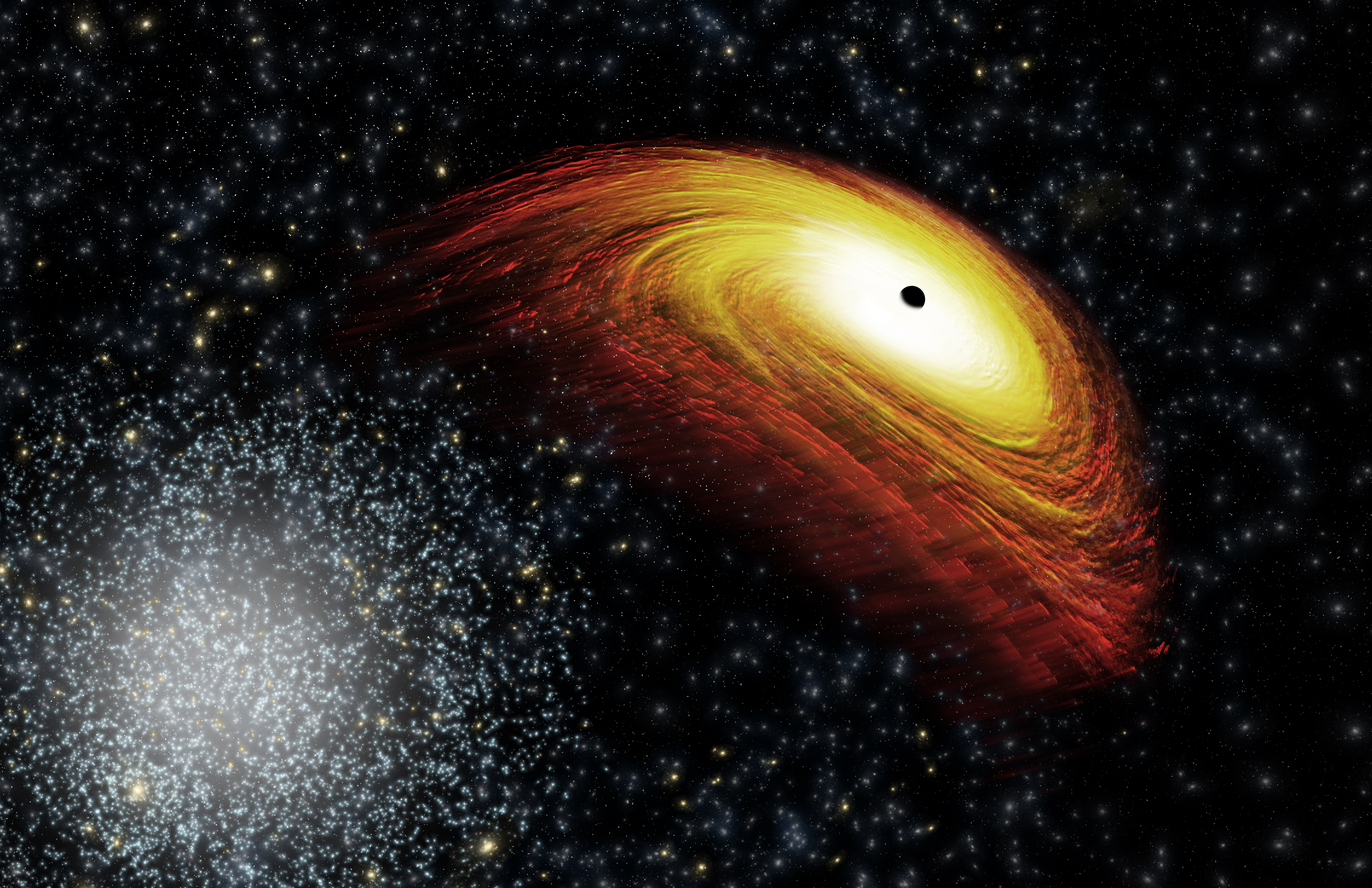 Черные дыры в ядрах галактик. Сверх масивная чёрная дыра. Сверхмассивная чёрная дыра в центре Галактики. Чёрная дыра в космосе. Черная дыра NASA.