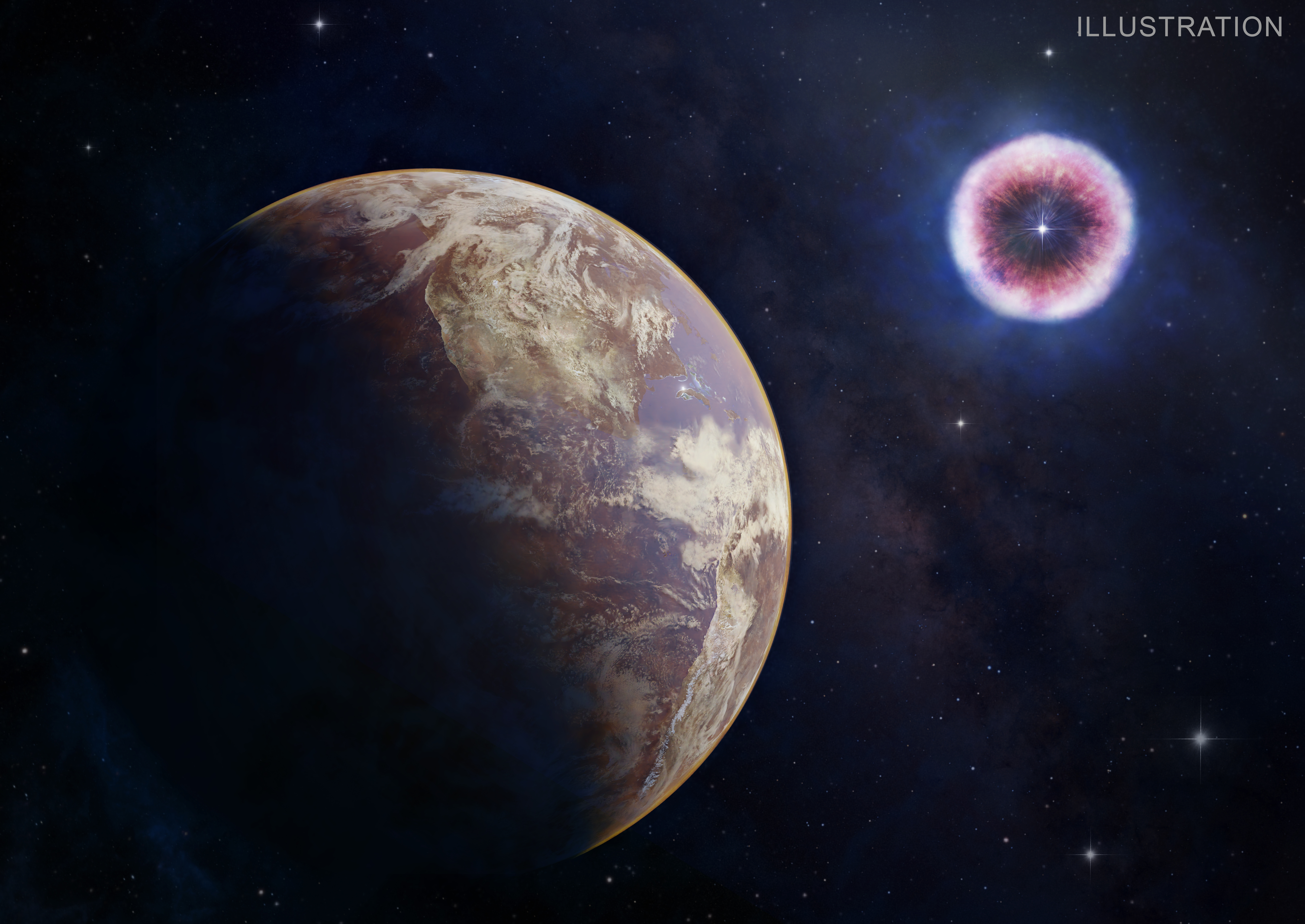 Supernova X-rays zap planets' atmospheres, 160 light-years away