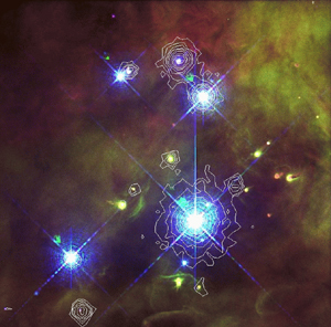 Orion Trapezium - X-ray & Optical