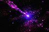 Tour: NASA's Chandra Sees Black Hole Jet Stumble Into Something in the Dark