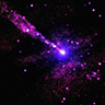 Tour: NASA's Chandra Sees Black Hole Jet Stumble Into Something in the Dark